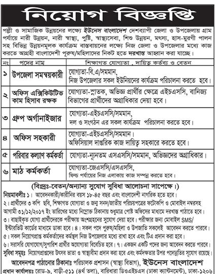 Unes Bangladesh Job Circular Easy Apply 2023
